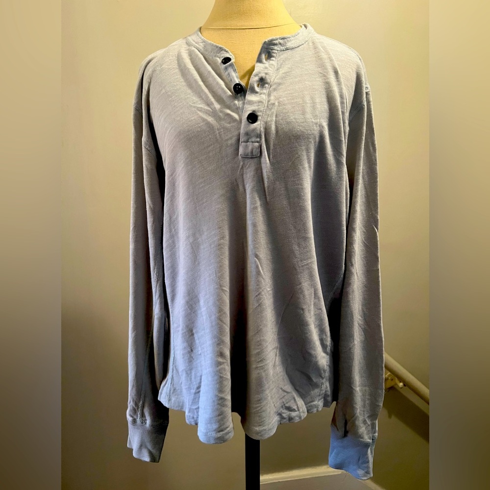 Women’s rag & bone long sleeve shirt- very light blue size Large